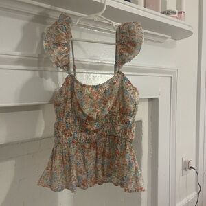 Francesca’s flowy floral top!